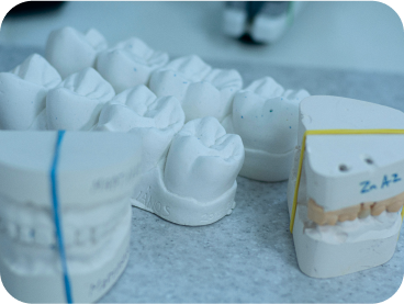 Imagen de ejemplo donde se muestran moldes de dentaduras